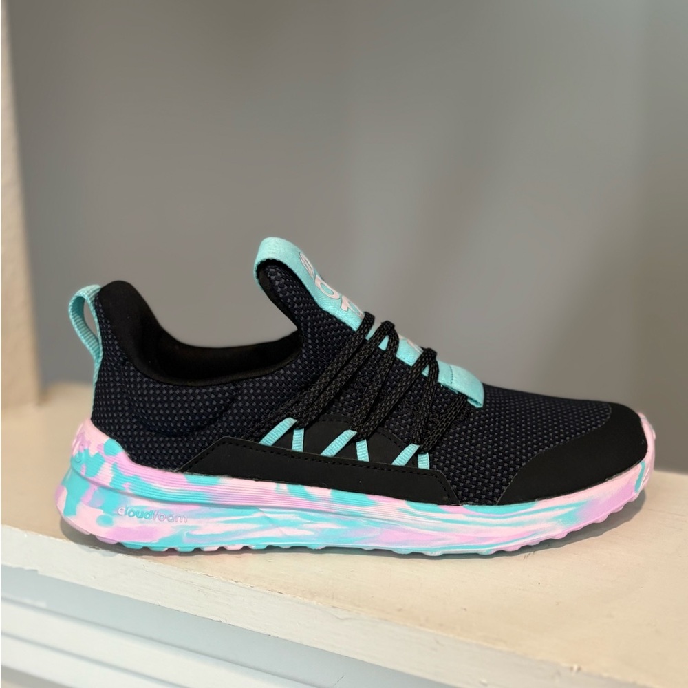 Adidas Lite Racer Adapt 5.0 K IG5399 Black Running Shoes Sneakers Youth Sz 2.5Y - Picture 2 of 10